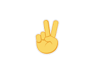 JIBBITZ / PEACE HAND SIGN