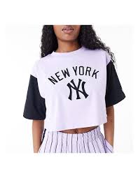 CROP TEE NEW YORK MLB PURPLE/BLACK