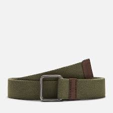 TIMBERLAND 40MM WEBBING BELT OLIVE GREEN
