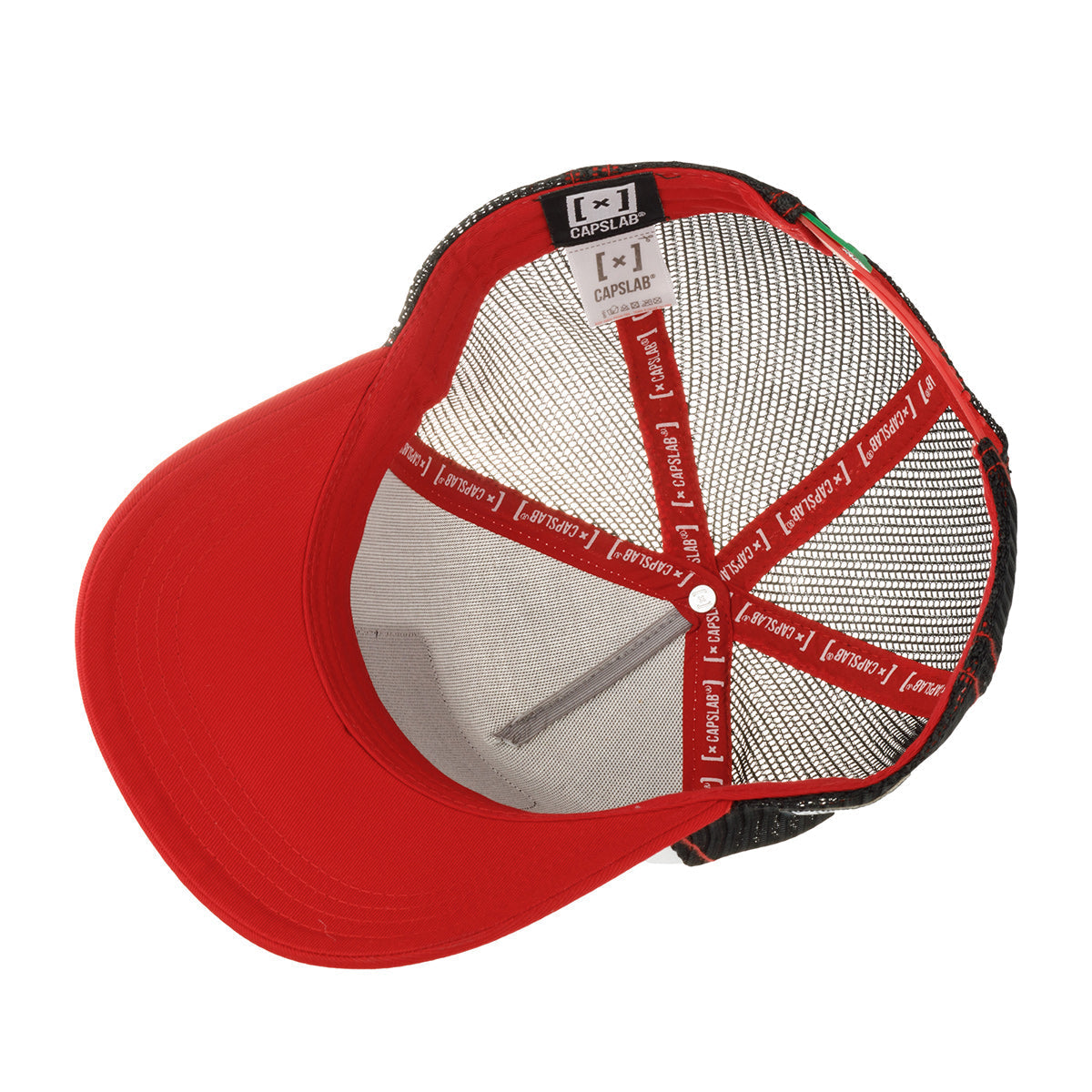 GORRA CAPSLAB AFORTUNADO BARAJA Y DADOS WHT/RED/BLK