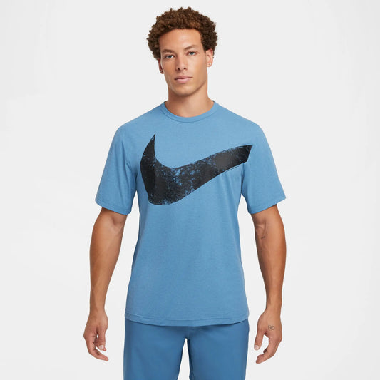 M NK DF HYVERSE SWOOSH TOP SS - BLUE/BLACK