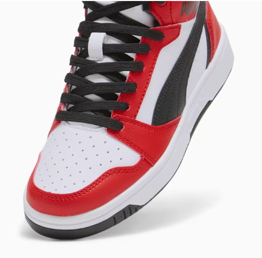 PUMA REBOUND V6 MID JR RED/BLACK
