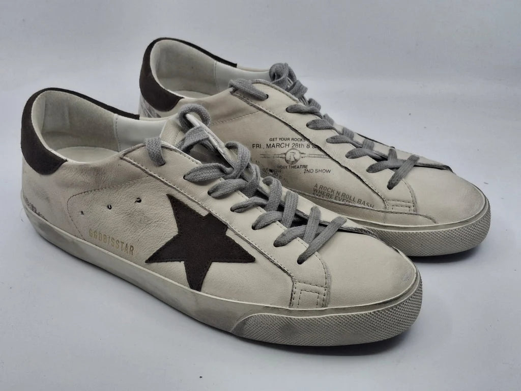 SUPER-STAR CLASSIC WITH LIST WHITE/BROWN HOMBRE