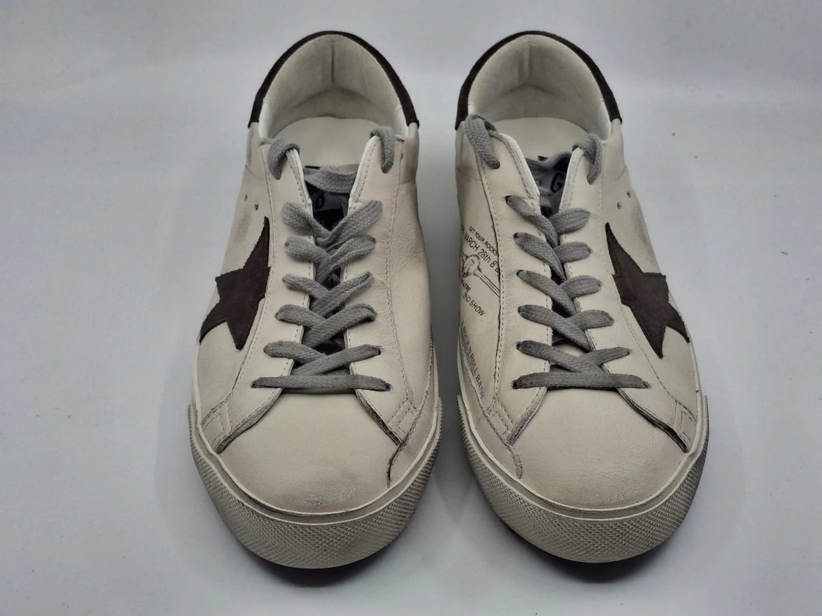 SUPER-STAR CLASSIC WITH LIST WHITE/BROWN HOMBRE