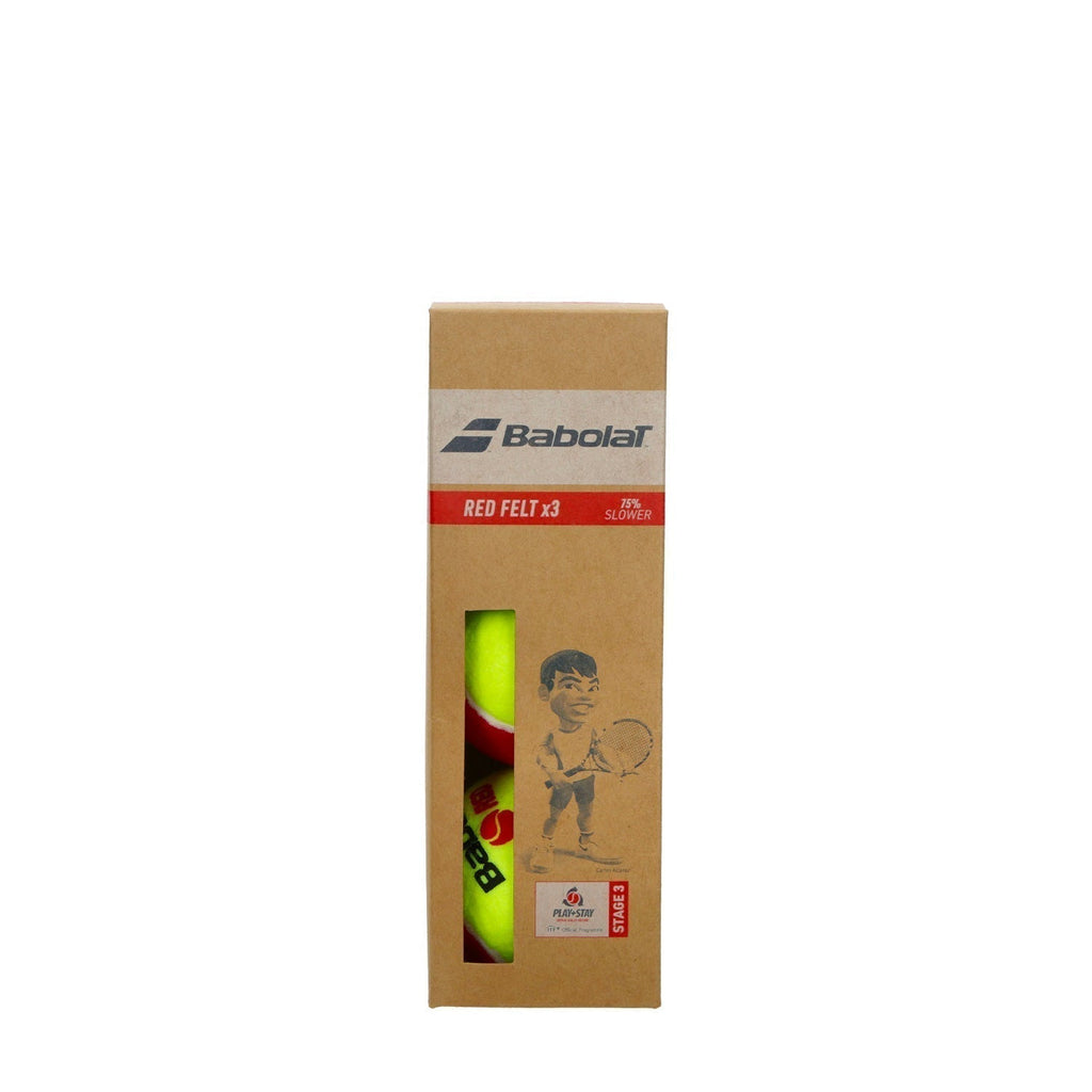 BOLAS DE TENIS BABOLAT RED FELT X3