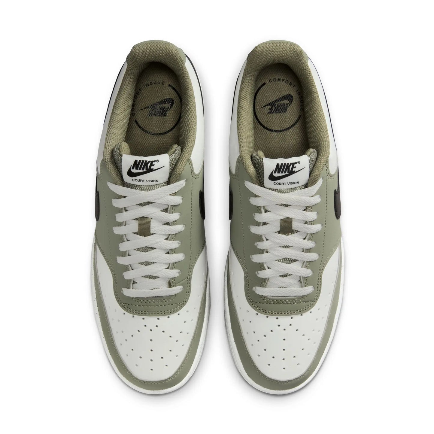 NIKE COURT VISION LO P NBK  WHITE/BLACK-SILVER SAGE