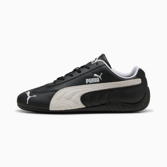SPEEDCAT LTHR BLACK/WHITE