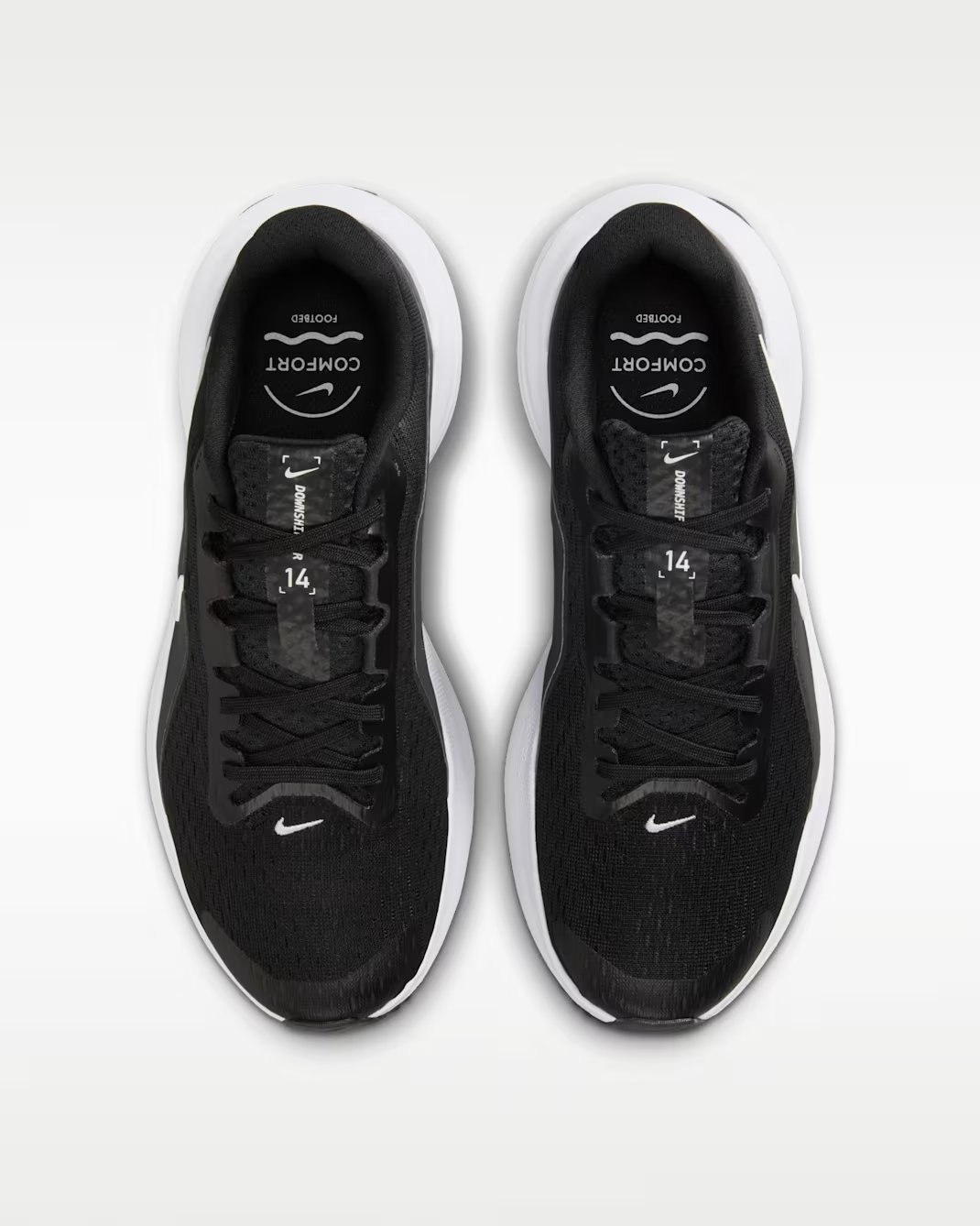 W NIKE DOWNSHIFTER 14 BLACK-WHITE