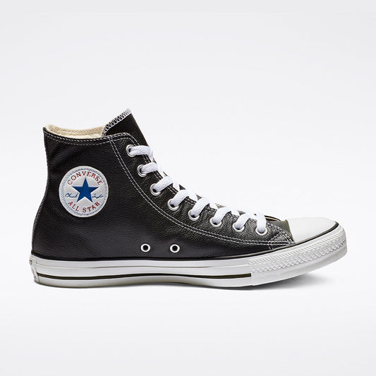 CONVERSE CHUCK TAYLOR ALL STAR LEATHER HIGH TOP BLACK