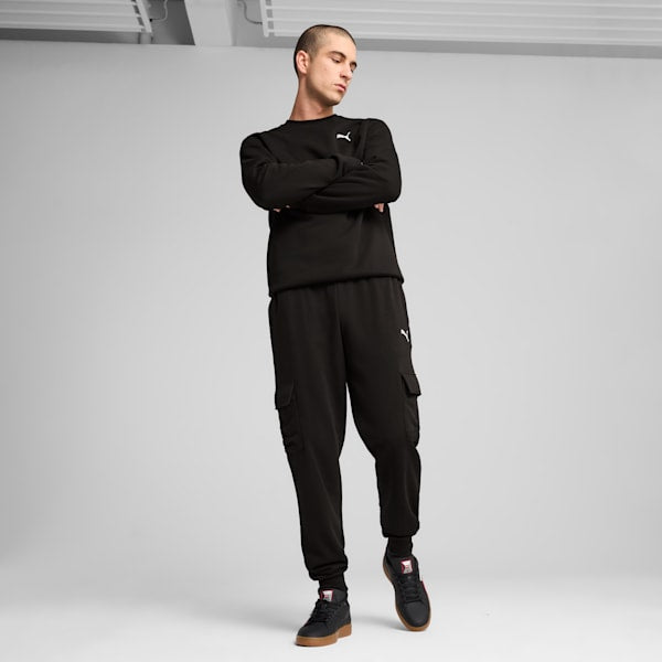 ESS PUMA LOGO CARGO PANTS TR CL BLACK