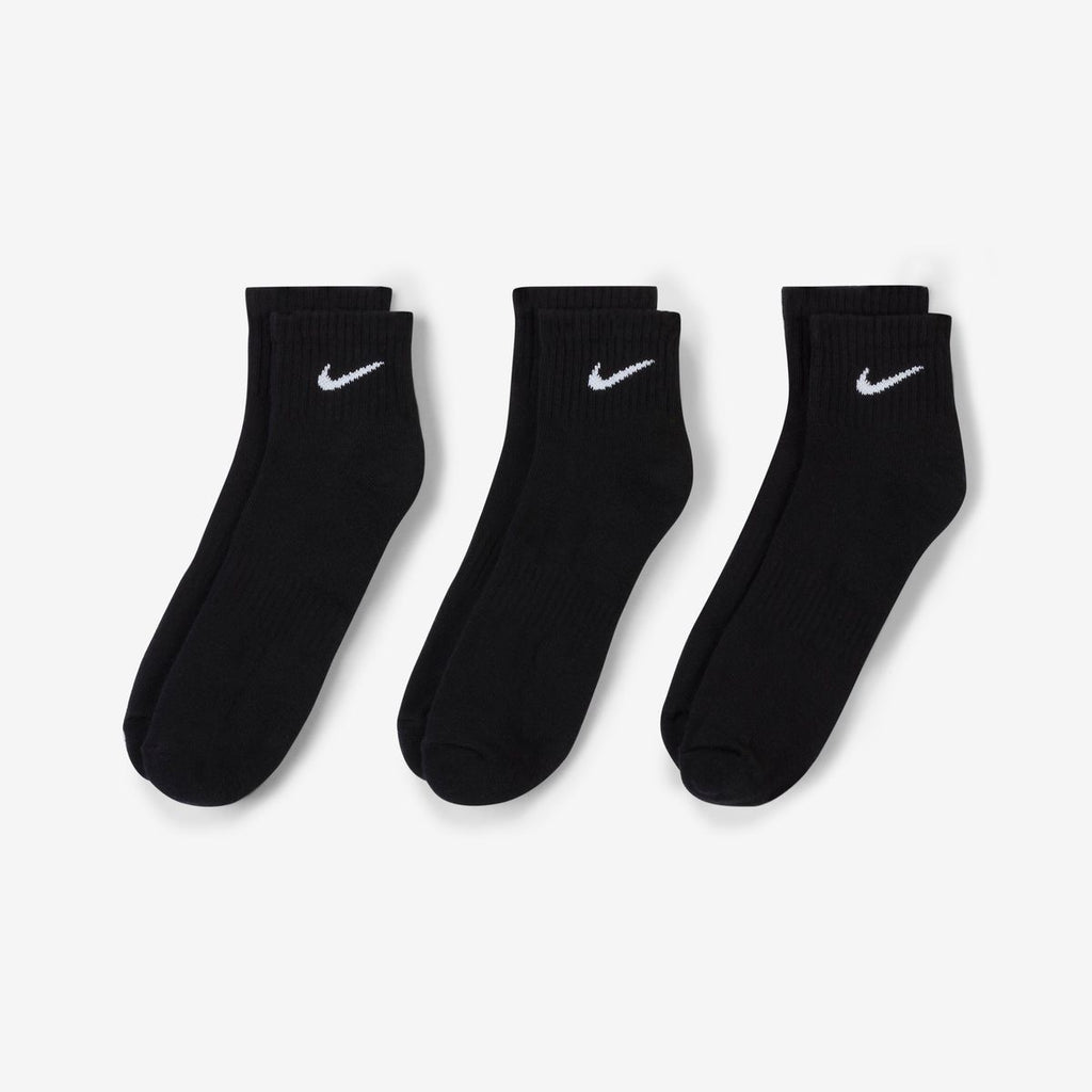 EVERYDAY PLUS LTWT FOOT 3PR BLK/WHT SX7667-010 # L