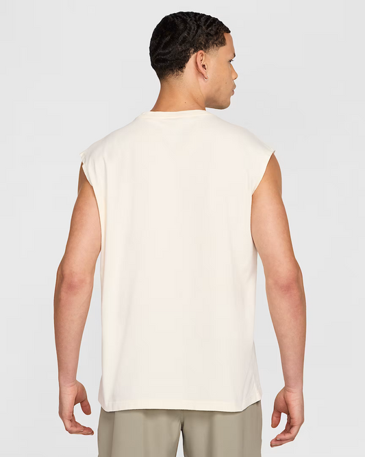 NIKE MEN'S SLEEVELESS T-SHIRT PALE IVORY
