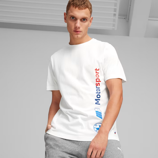 BMW MMS LOGO TEE WHITE