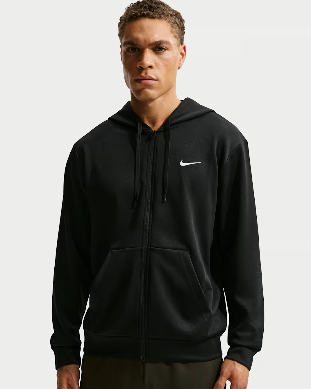 NIKE SUDADERA DRI-FIT HYVERSE FULL-ZIP (BLACK/WHITE) HOMBRE