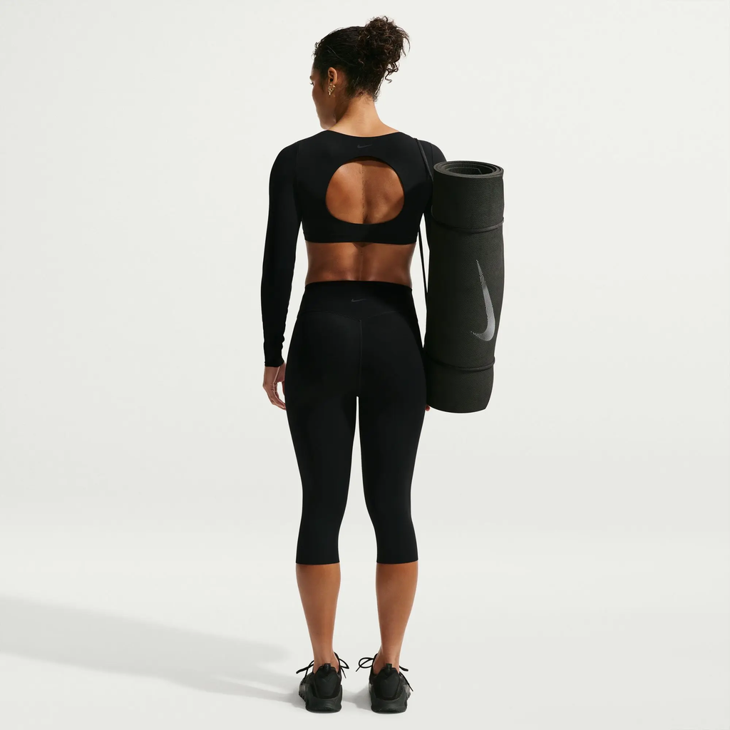 NIKE TOP DEPORTIVO ZENVY DRI-FIT LIGHT SUPPORT (BLACK) MUJER