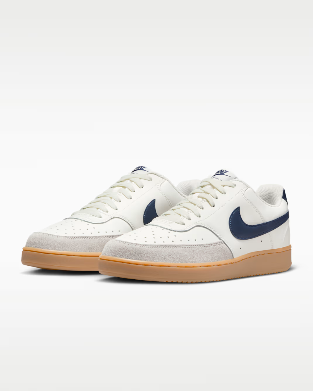 NIKE COURT VISION LO CREAM/GREY/NAVY