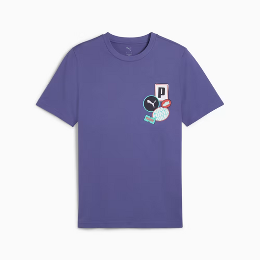GRAPHICS ICON TEE BLUE/CRYSTAL