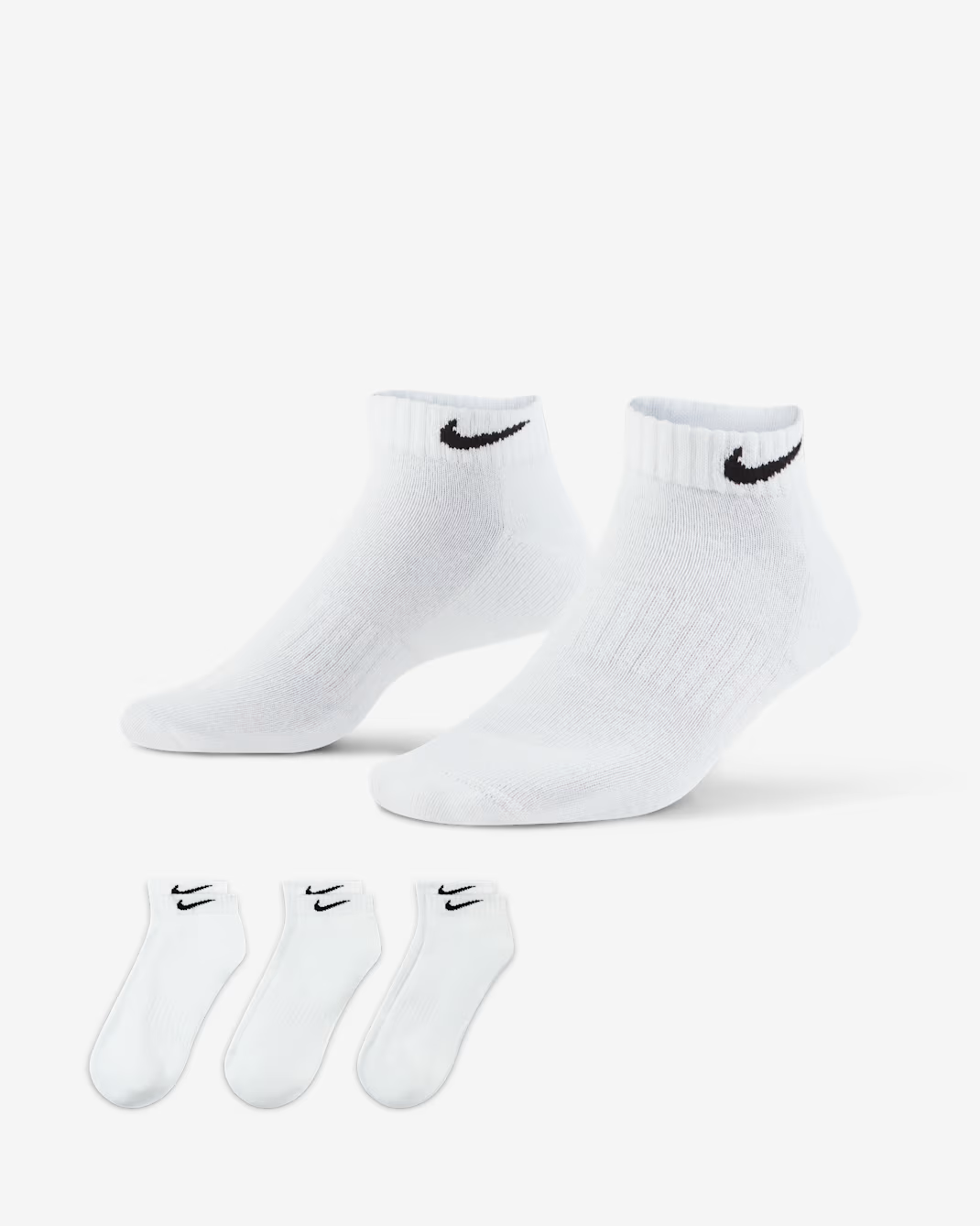 EVERYDAY CUSH LOW 3PR BLACK/WHITE