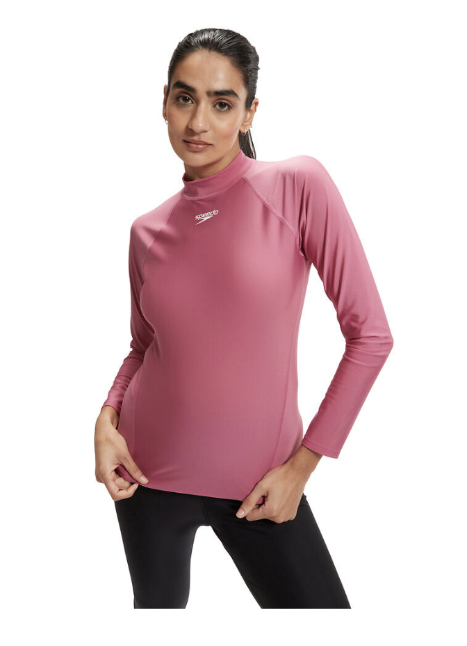 PLAYERA MANGA LARGA HOT MAUVE MUJER