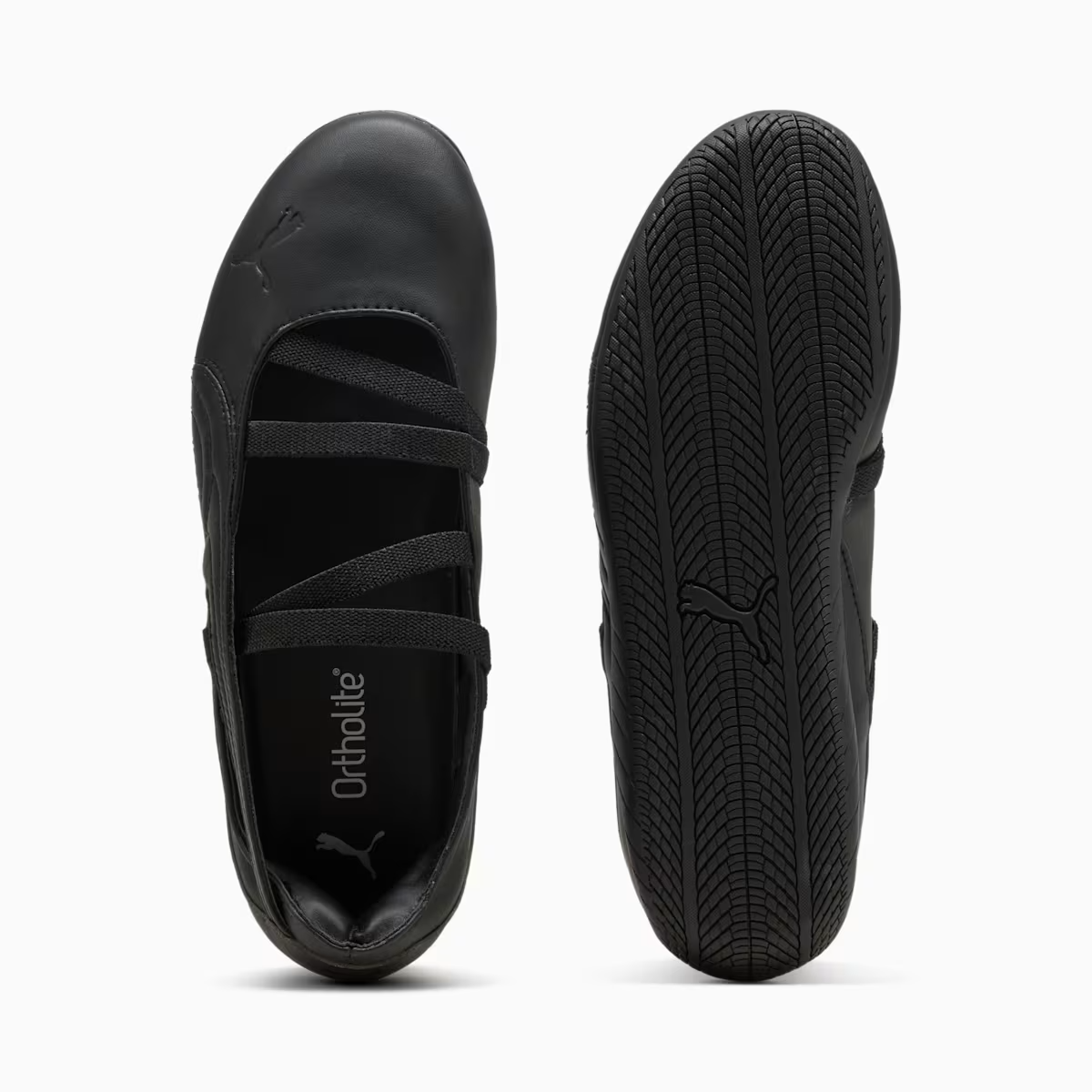 SPEEDCAT BALLET LTHR WNS  BLACK