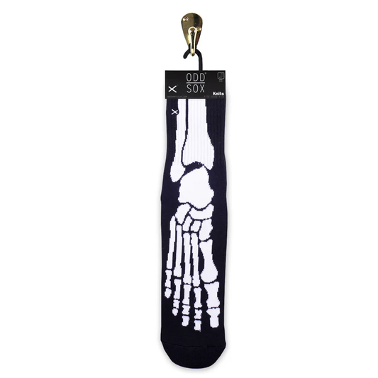 ODD SOCKS BLACK/WHITE OSFALL2SKEL 6/13