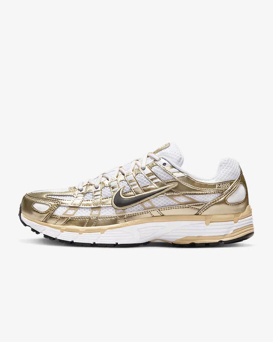 W NIKE P-6000 GLD WHITE/GOLD