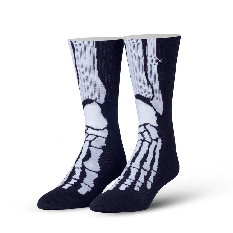 ODD SOCKS BLACK/WHITE OSFALL2SKEL 6/13