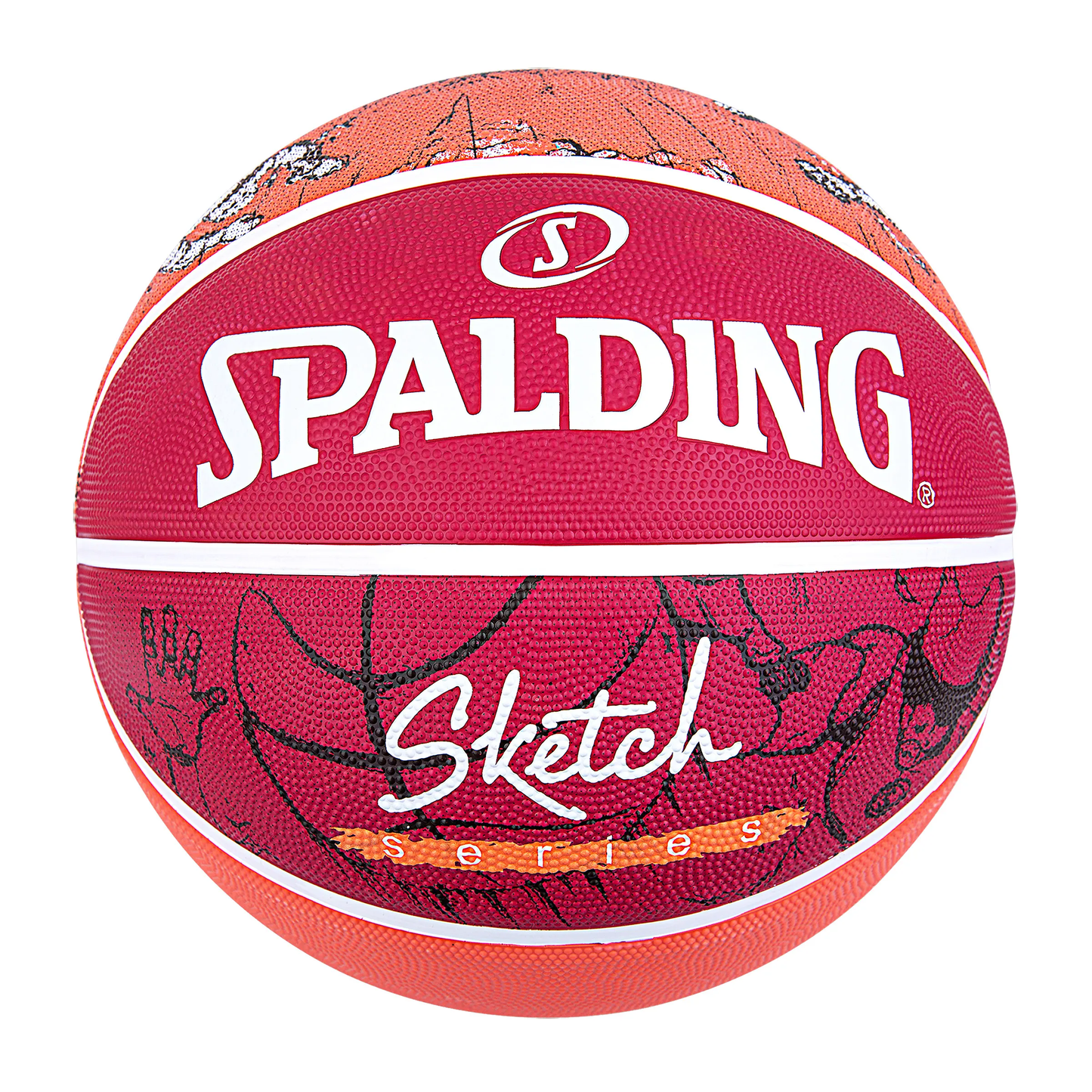 SPALDING SKETCH DRIBLE RED/ORANGE
