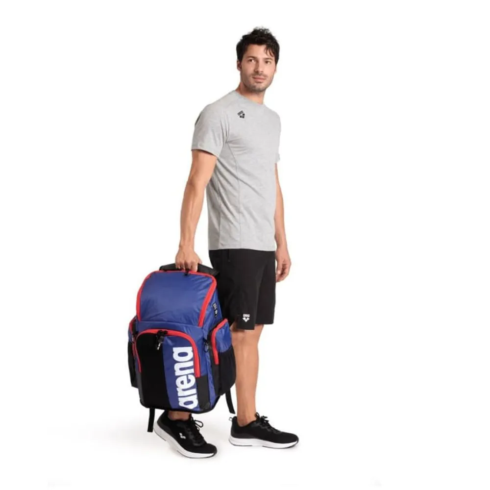 MOCHILA SPIKY BLUE/RED