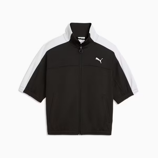 T7 SHORT SLEEVE JACKET FULL ZIP BLACK
