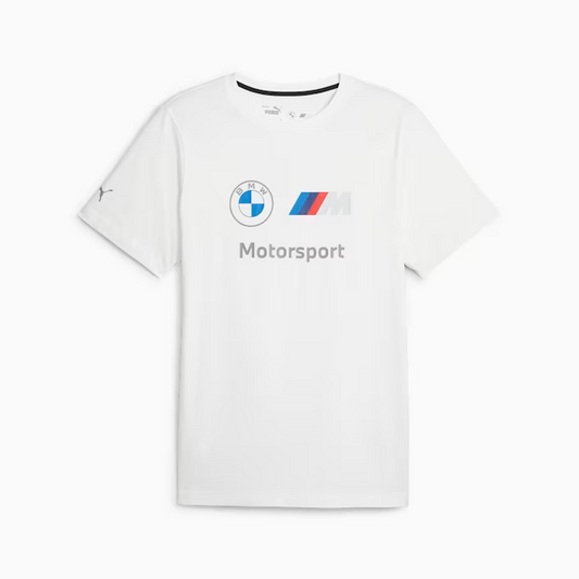 PUMA BMW MMS ESS LOGO TEE WHITE