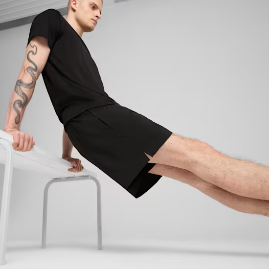 M TAD ESSENTIALS 5 WOVEN SHORT BLACK
