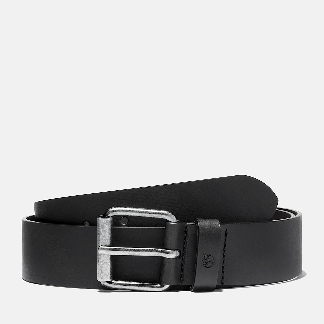 TIMBERLAND LEATHER MAN BELT BLACK