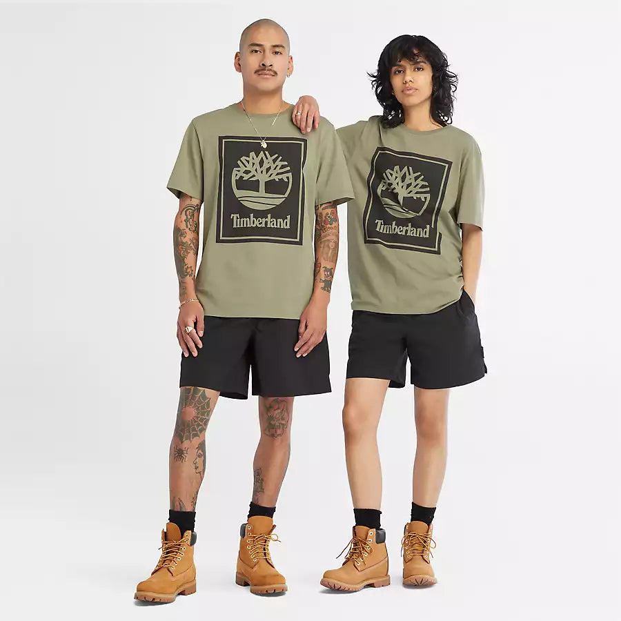 TIMBERLAND FRONT STACK LOGO EAR/BLACK