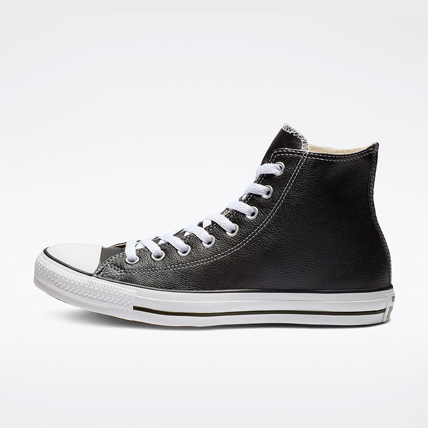 CONVERSE CHUCK TAYLOR ALL STAR LEATHER HIGH TOP BLACK