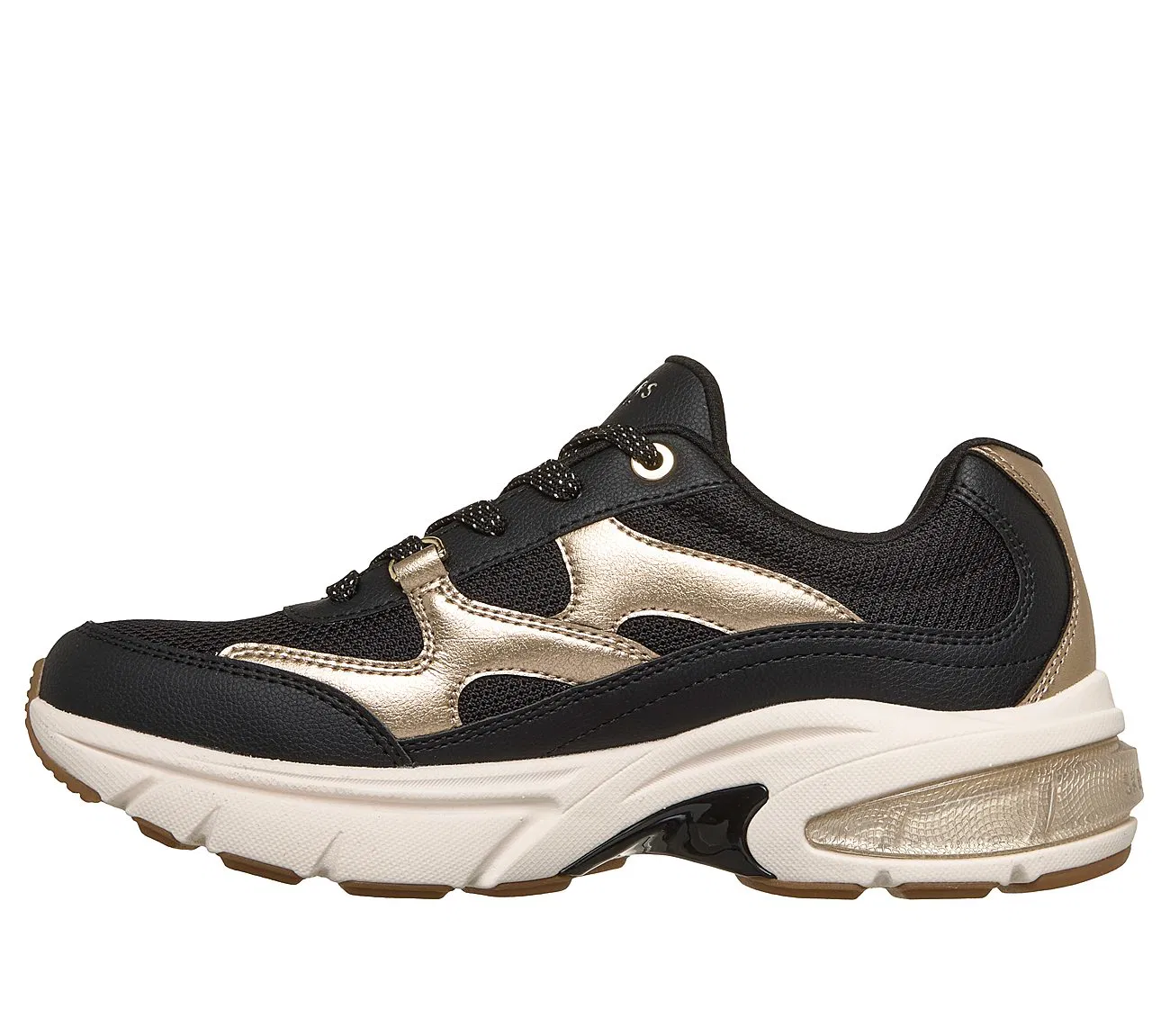 STREET WOMENS SKECHERS SHADOW BLACK/GOLD