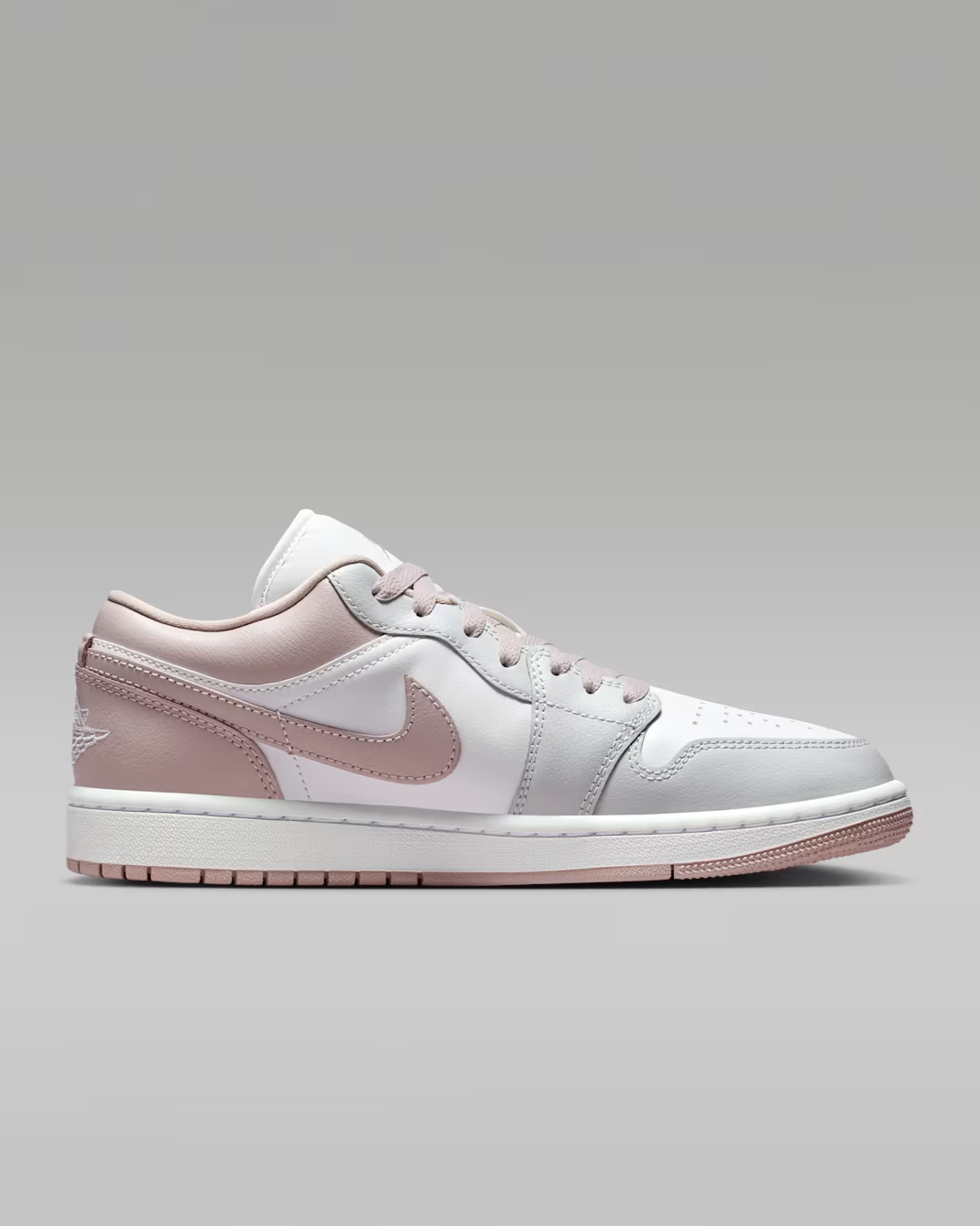 AIR JORDAN 1 LOW WHITE/PINK/GREY