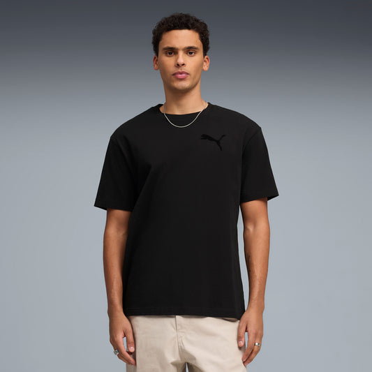 ESS ELEVATED CAT LOGO RELAXED TEE BLACK