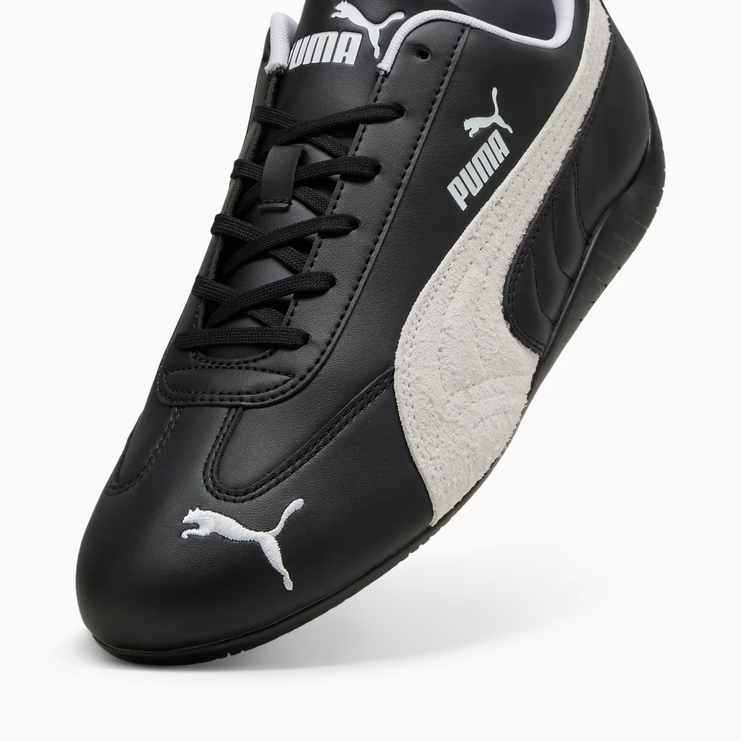 SPEEDCAT LTHR BLACK/WHITE