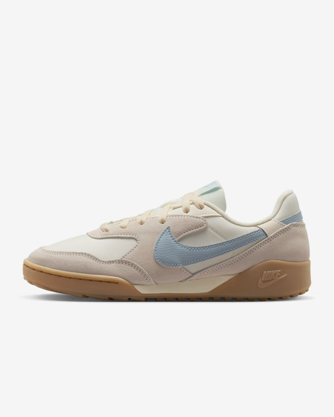 TERRA MANTA SUEDE PALE IVORY/BLUE