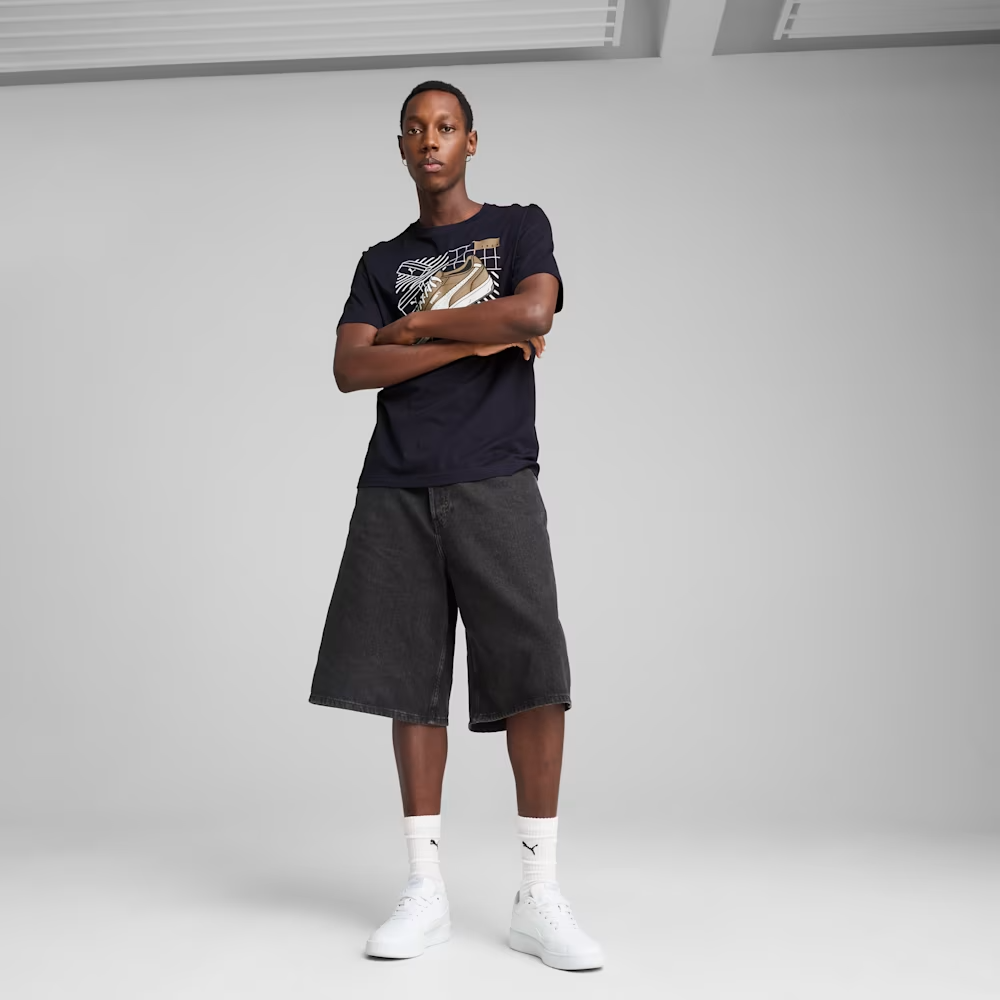 PUMA GRAPHICS SNEAKER TEE BLUE