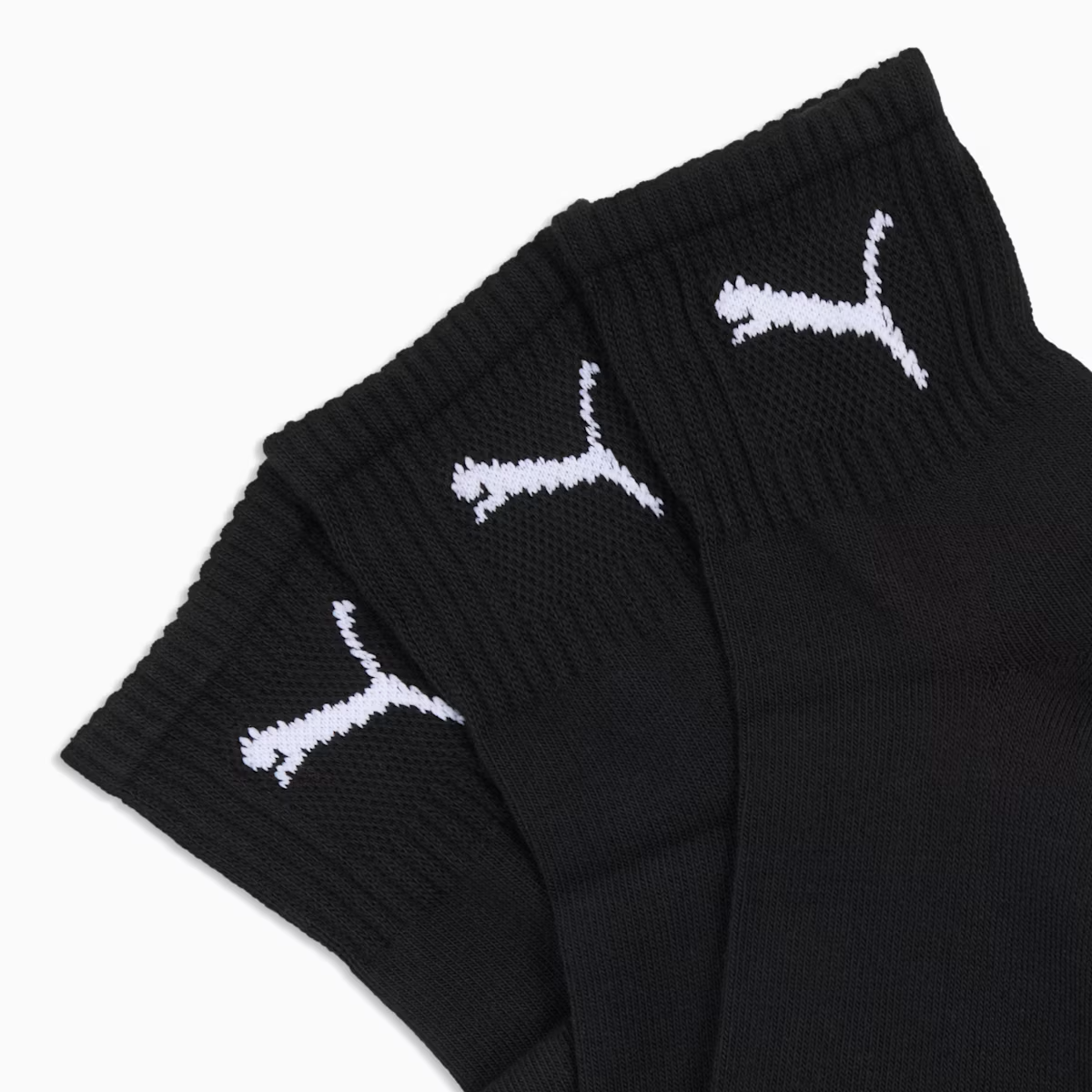 PUMA SHORT CREW UNISEX 3P BLACK