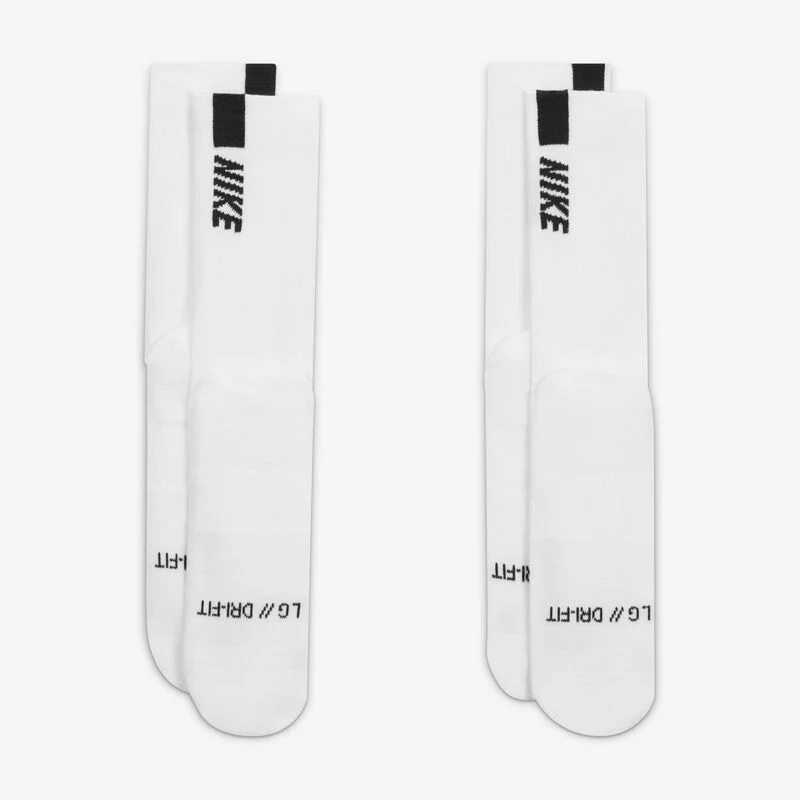 NIKE MULTIPLIER CREW 2-PACK WHITE/BLACK