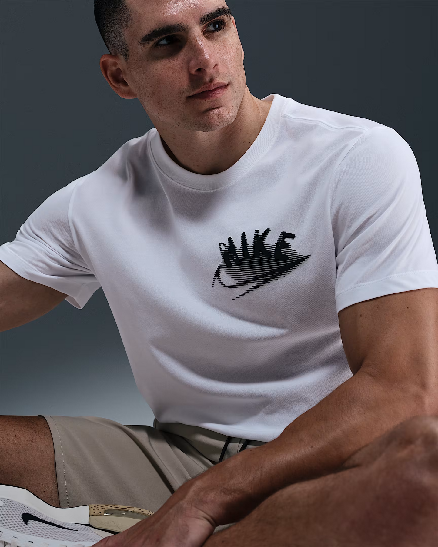 NIKE DF TEE BRAND READ WHITE