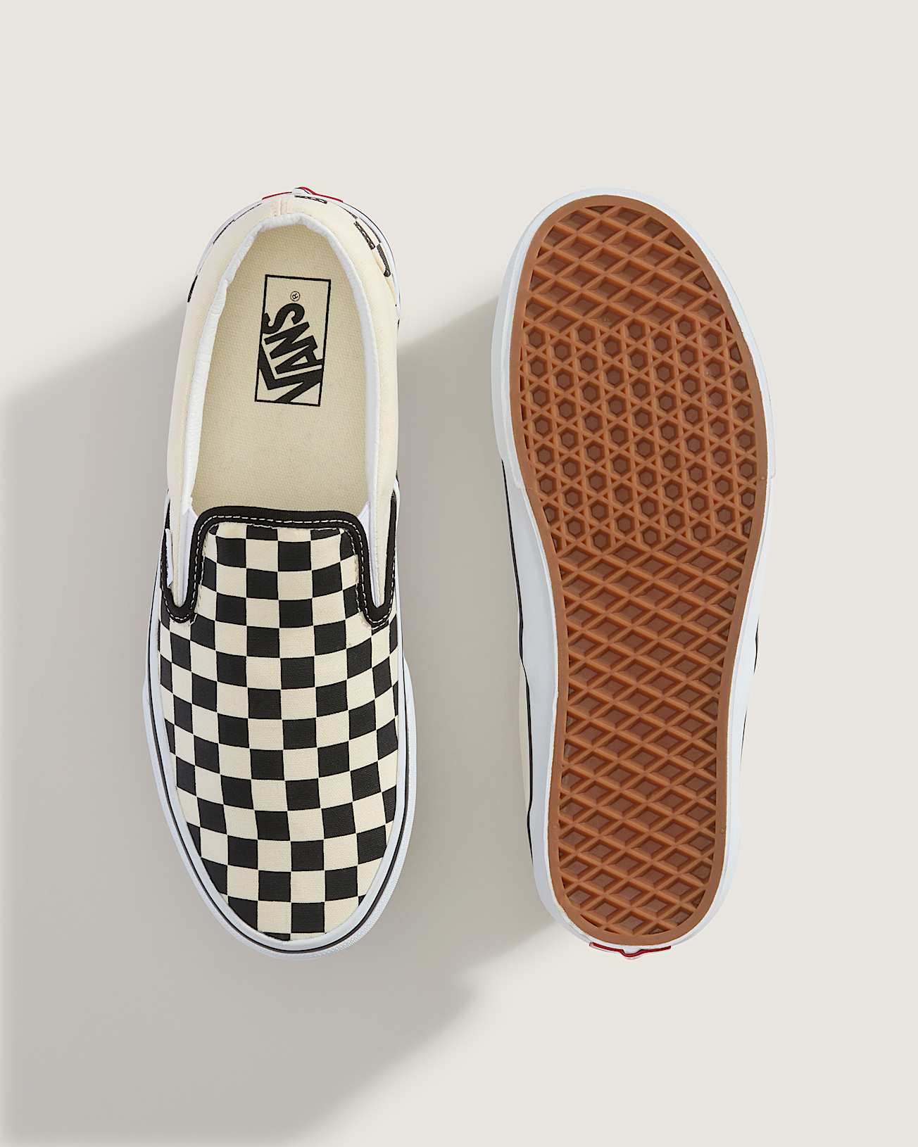 VANS CLASSIC SLIP-ON CHECKERBOARD – BLACK/OFF WHITE