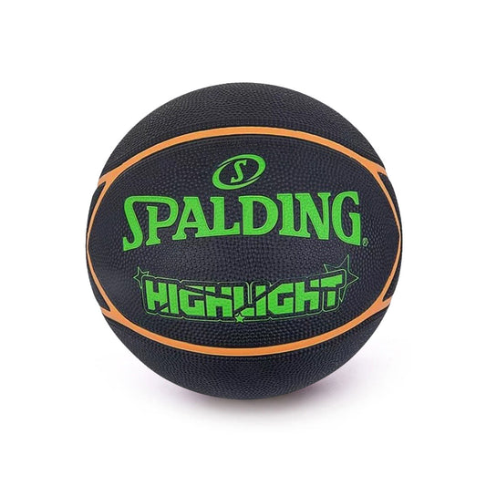SPALDING BALON DE BASKET MARBLE BLK/GREEN