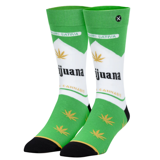 ODD SOCKS GREEN/WHITE  OSDTMARYJ