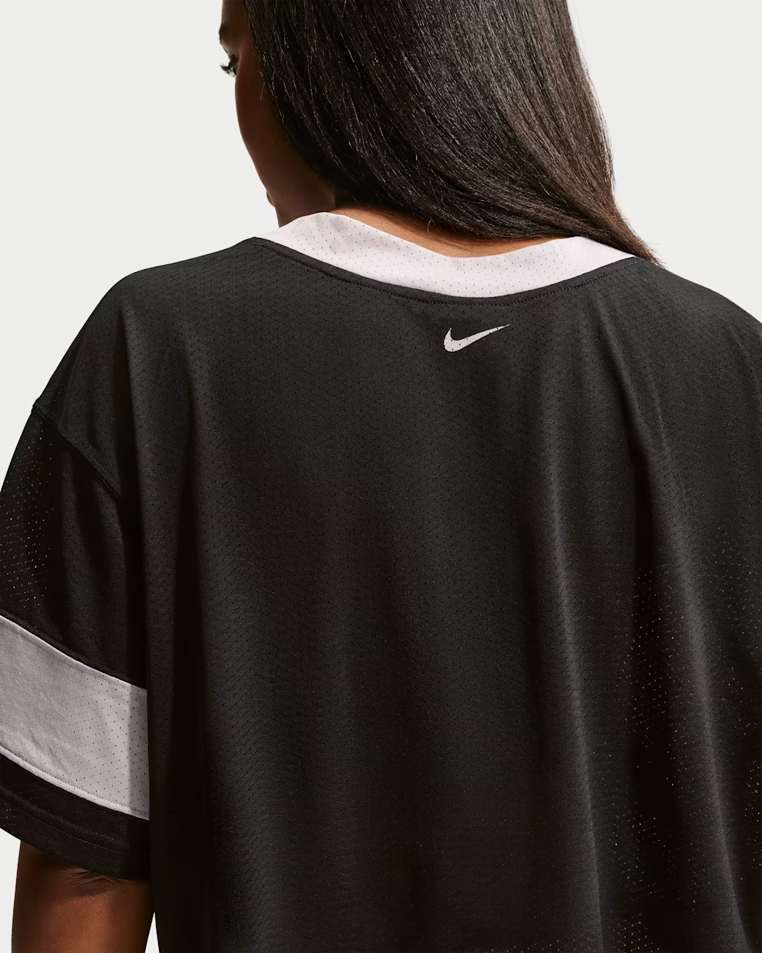 W NSW CROP JERSEY SMOKE-GREY