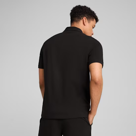 ESS NO. 1 LOGO PIQUE POLO BLACK