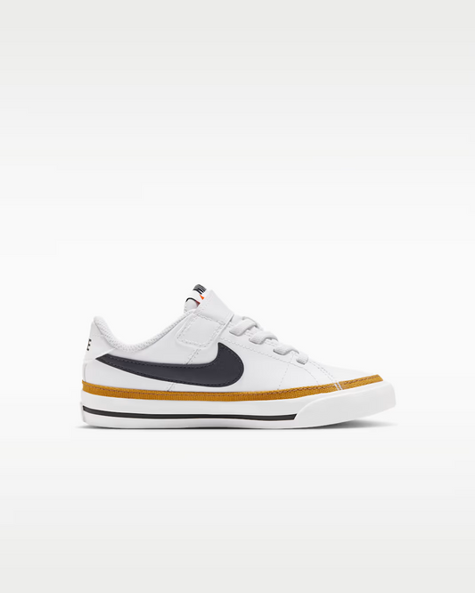 NIKE COURT LEGACY WHITE/BLACK NIÑO PRE-ESCOLAR